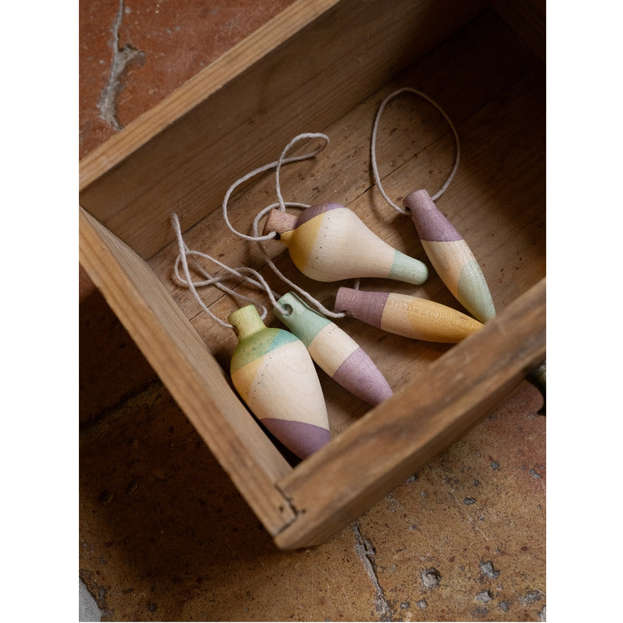 Wood Twinkle Mist Ornaments