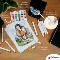 Dual Tip Alcohol Marker Set - 48pc