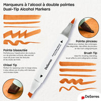Alcohol Dual Tip Marker Set 6pk