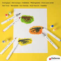 Alcohol Dual Tip Marker Set 6pk