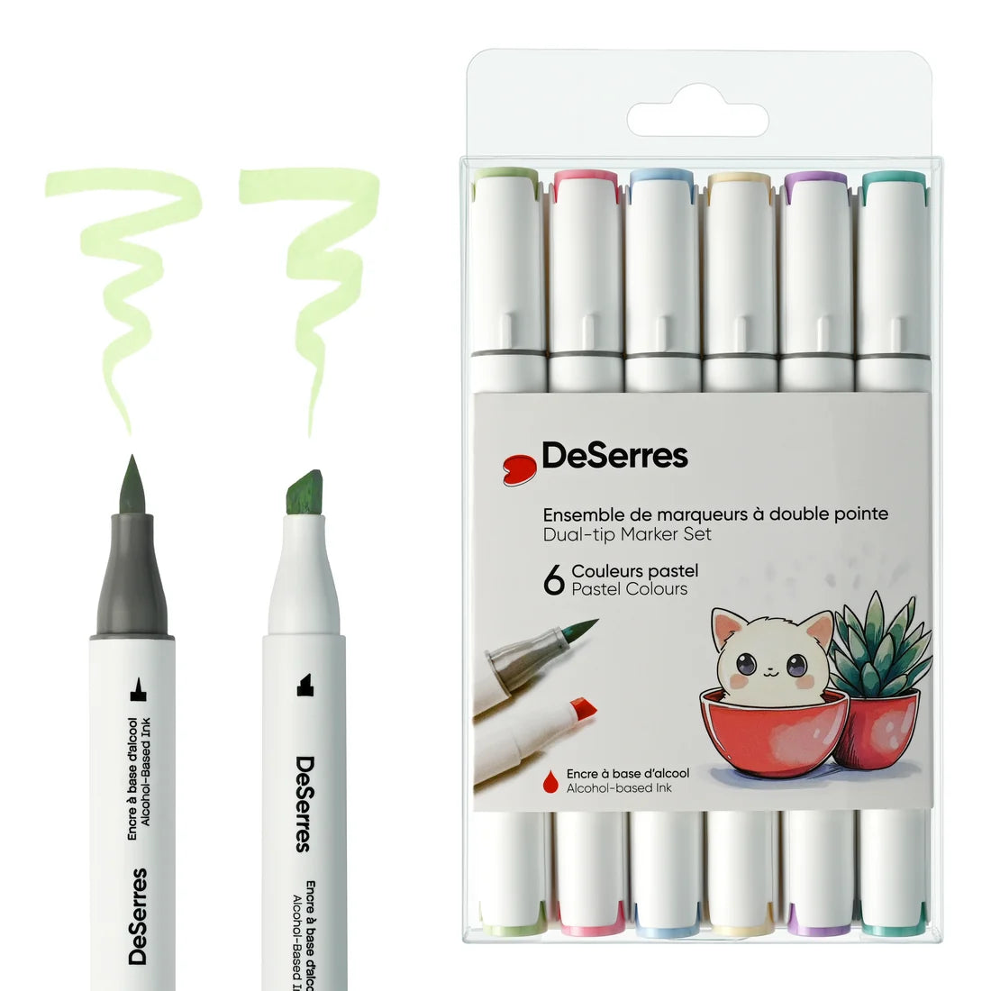 Alcohol Dual Tip Marker Set