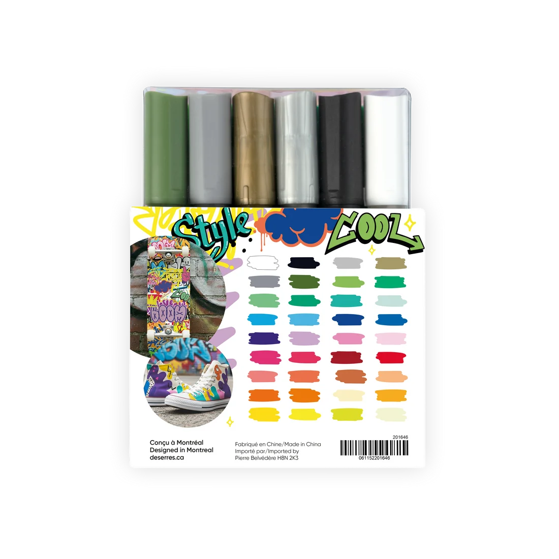 Acrylic Paint Markers – 2 mm Valve Tip (Set of 36)