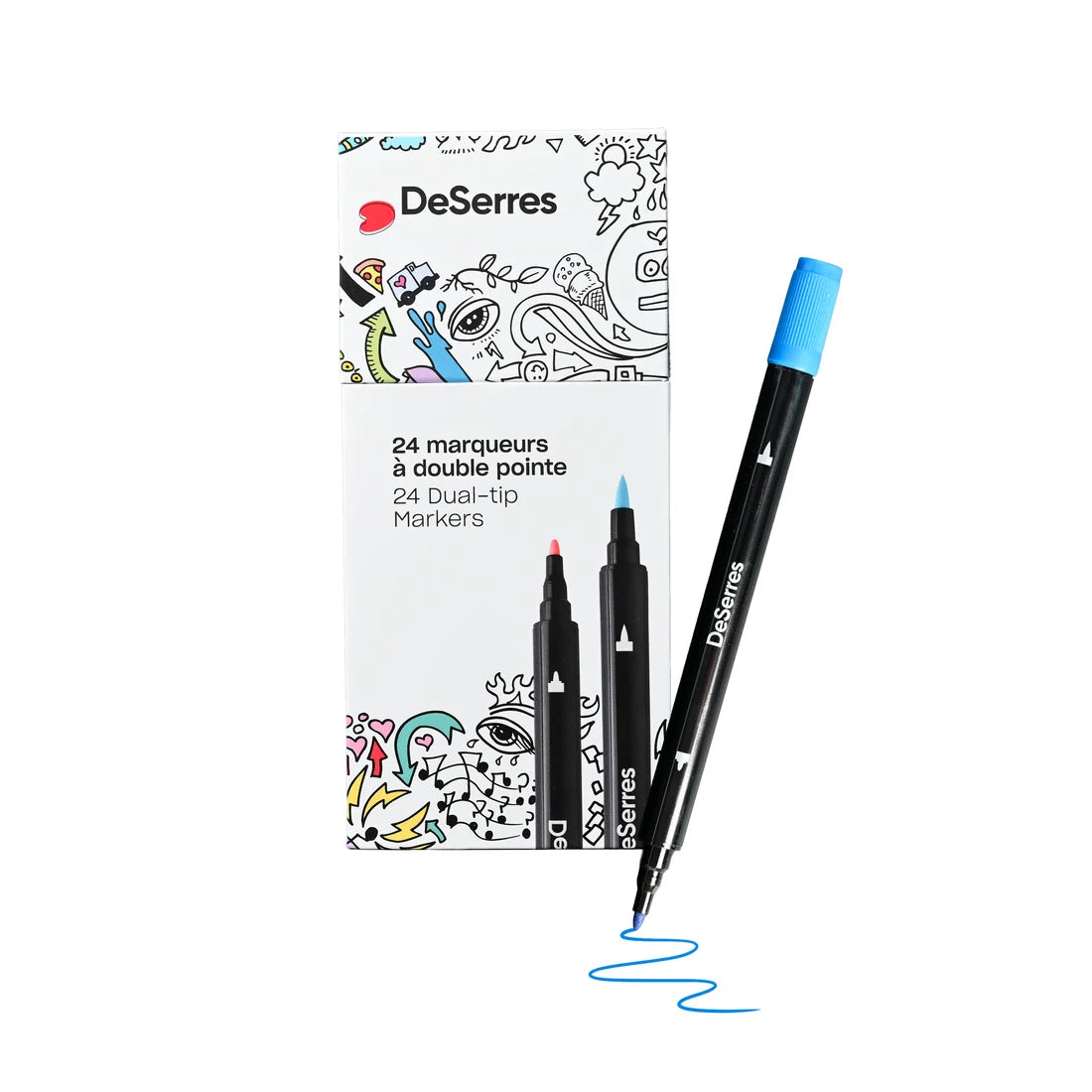 Double Tip Marker Set - 24pc