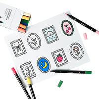 Double Tip Marker Set - 24pc