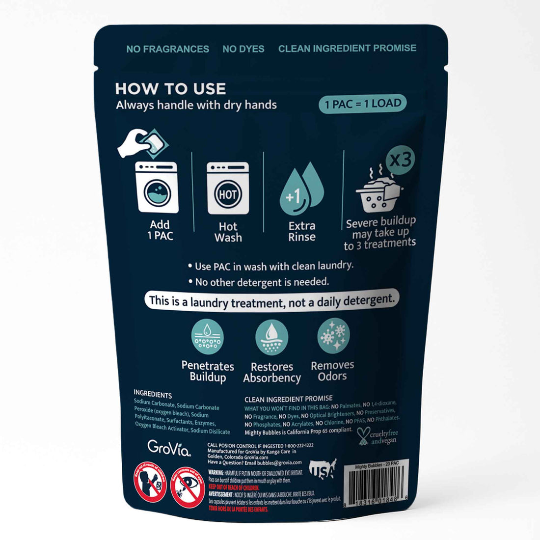 Mighty Bubbles Laundry Treatment