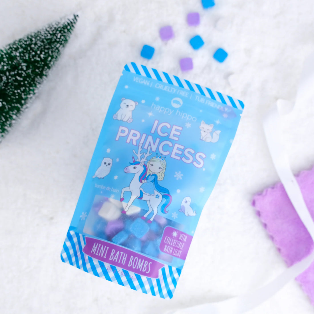 Mini Bubble Bath Bombs with Magical Bath Light