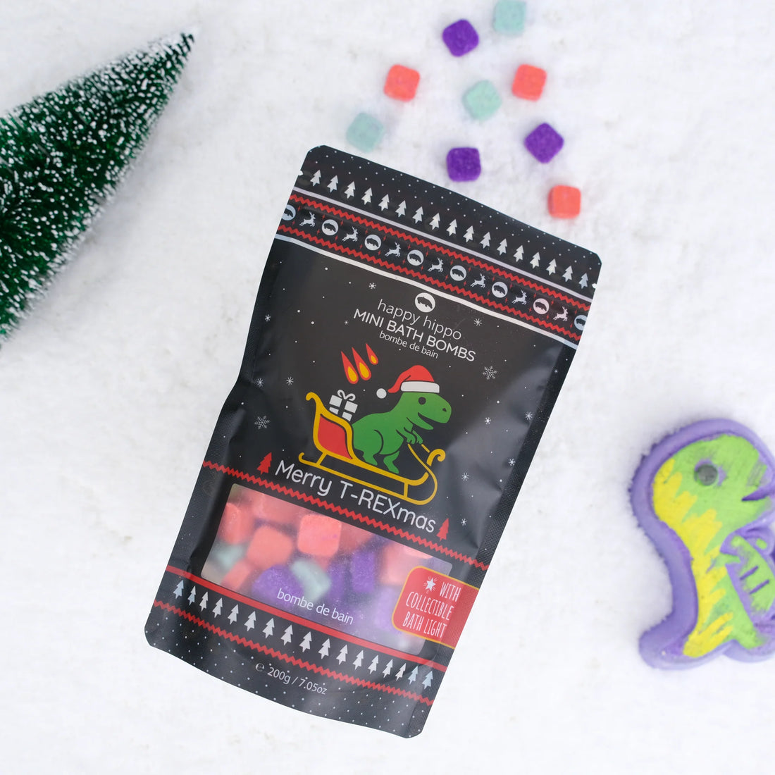 Mini Bubble Bath Bombs with Magical Bath Light