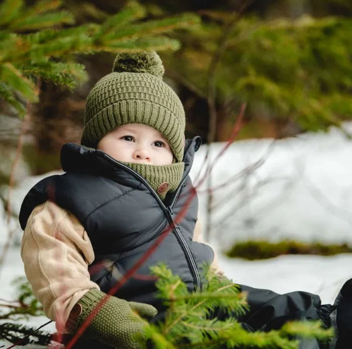 Soft Knit Baby Hat with Pom Pom