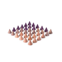 Wood Mandala Peaks Purples