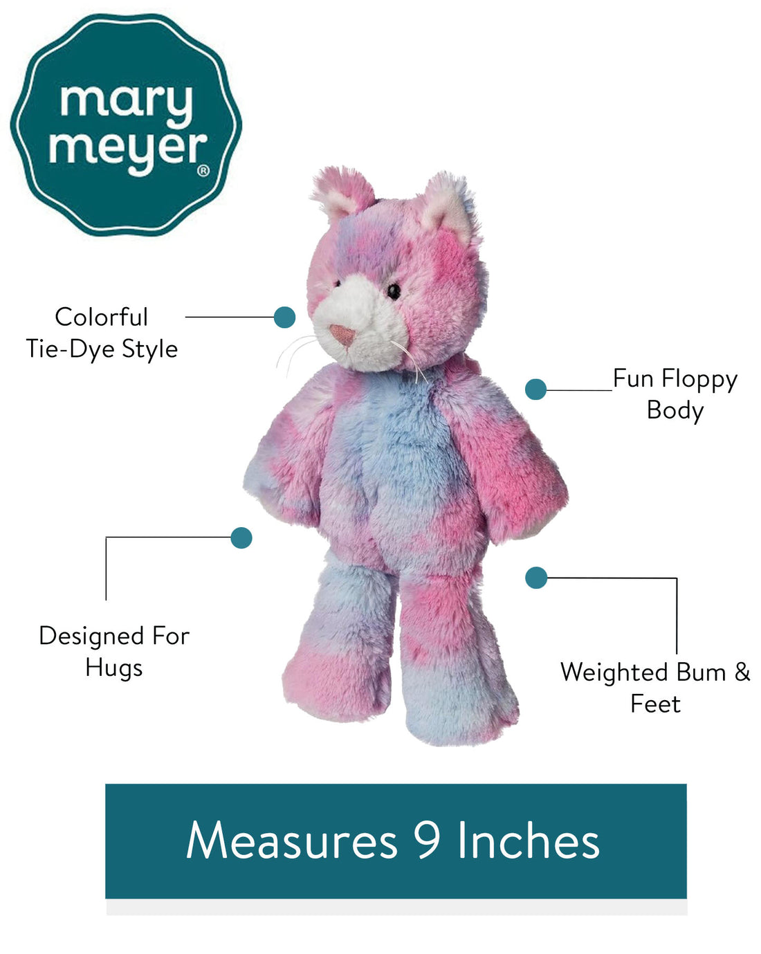Marshmallow Zoo Junior Cupcake Kitty 9"