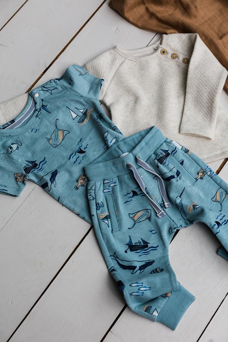 Baby Boys Blue Bell Relaxed Fit Print Pant