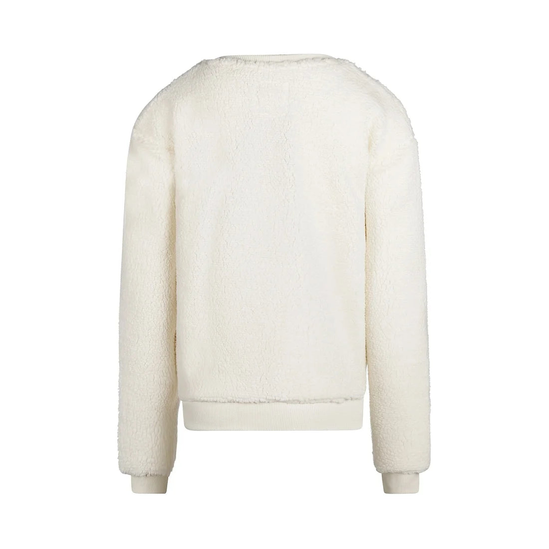 Girls Off White Teddy Crewneck