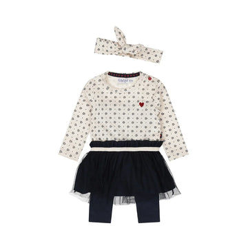 Baby Girls Dress & Legging Set