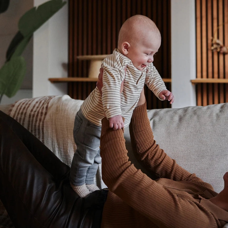 Boy's Long Sleeved Striped Shirt