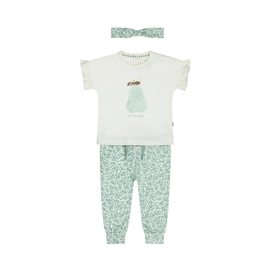 Baby Girls' 3 Piece Pear Print Outfit