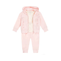 Baby Girls' Jogging Pink Bow Outfit (3pc)