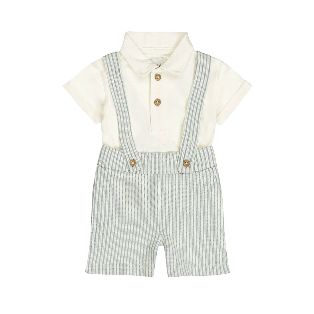 Baby Boys' Polo Shirt & Romper Set