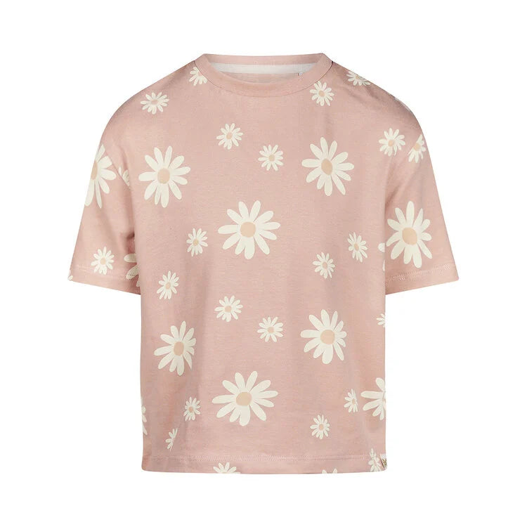 Girls' Loose Fit Floral T-shirt