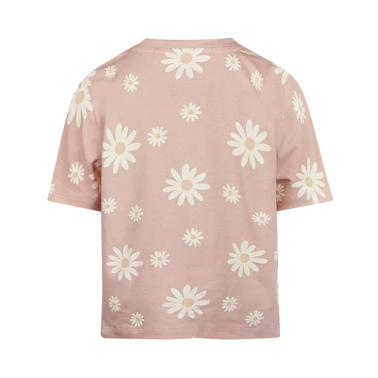 Girls' Loose Fit Floral T-shirt