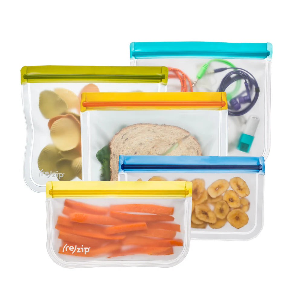 Lay Flat Lunch & Snack Bag Kit - 5 Pieces