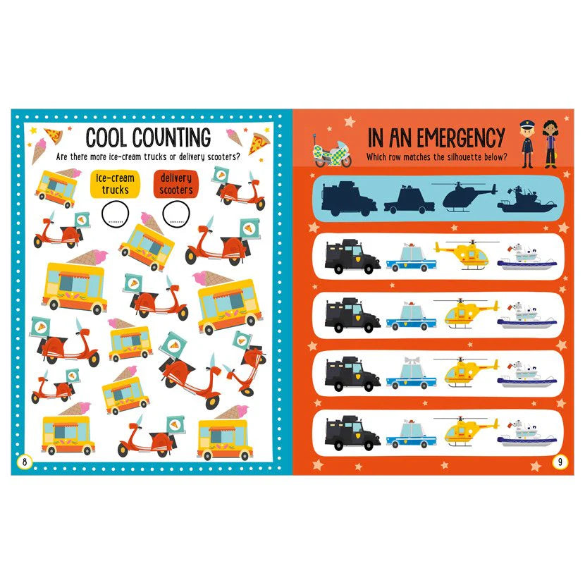 Balloon Stickers Big Trucks Activity Book