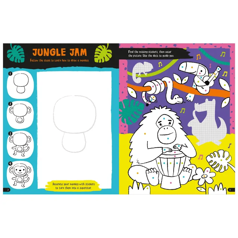Amazing Animals Make Your Own Stickers Activity Book