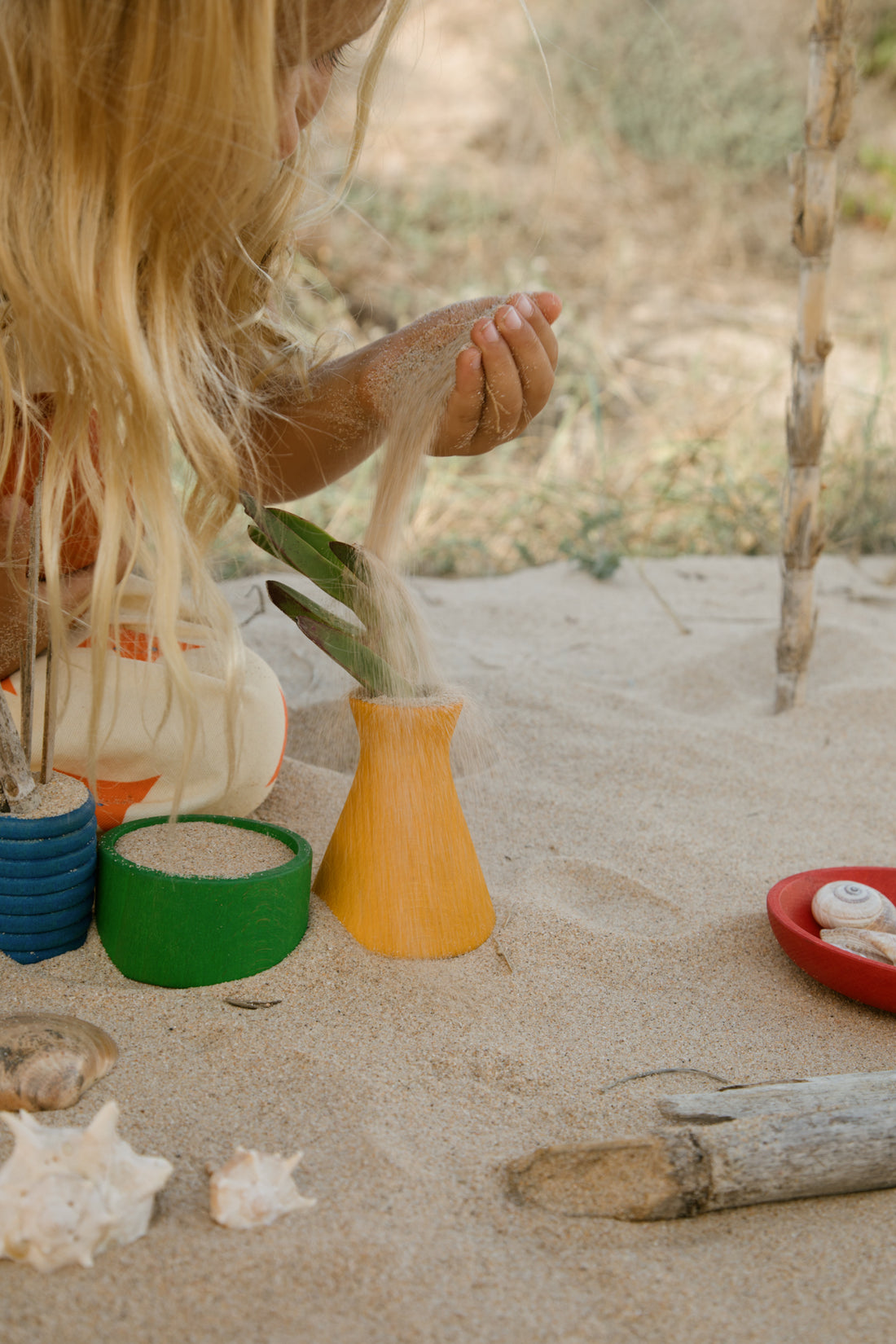 Wood Rainbow Pots