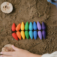 Wood Mandala Rainbow Snowflakes