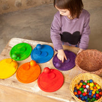 Wood Coloured Plates 6pcs