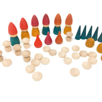 Wood Nins Tomtens 36pcs