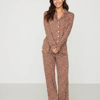 Ladies Collared Pajama Set
