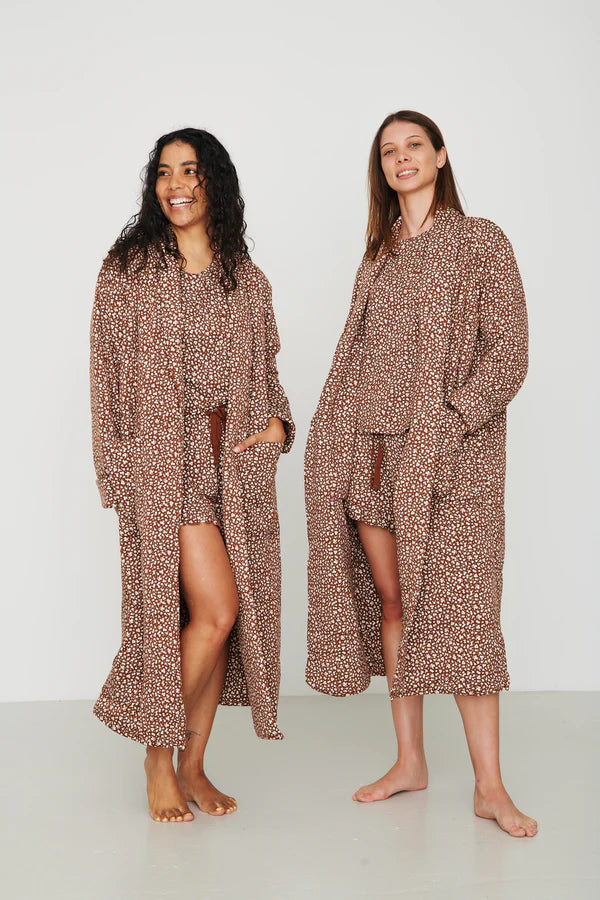 Ladies Bamboo Quilted Robe