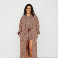 Ladies Bamboo Quilted Robe