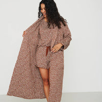 Ladies Bamboo Quilted Robe