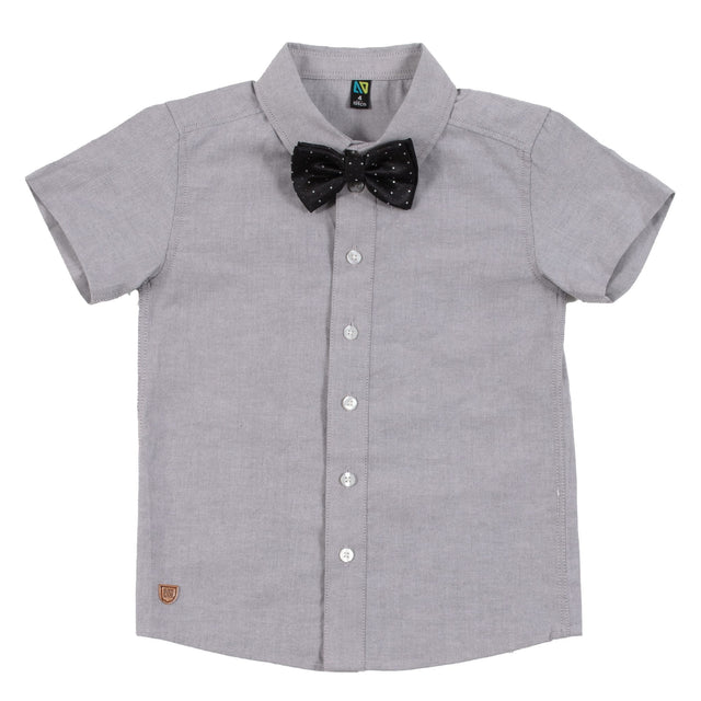 Boys Oxford Short Sleeve Shirt & Tie