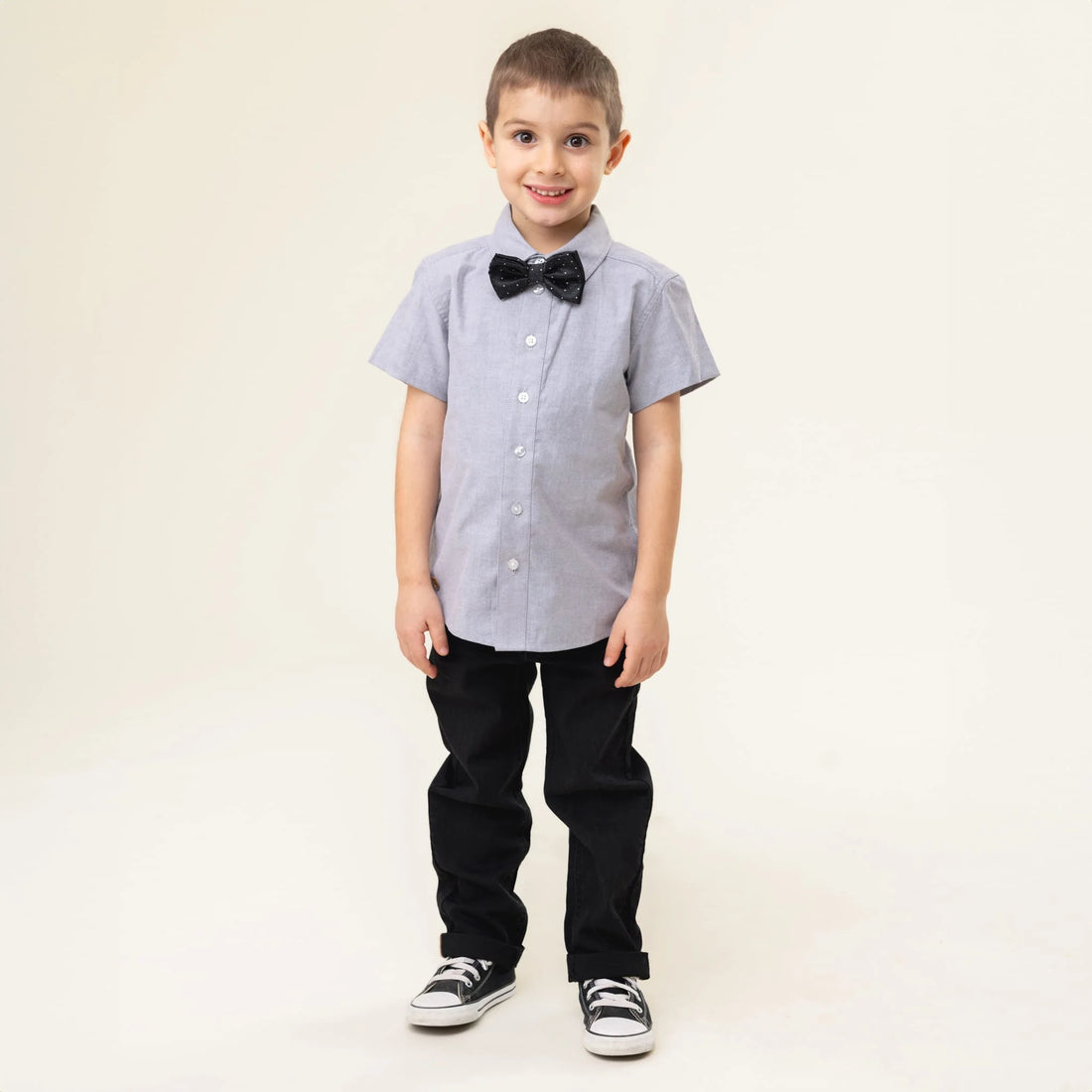 Boys Oxford Short Sleeve Shirt & Tie