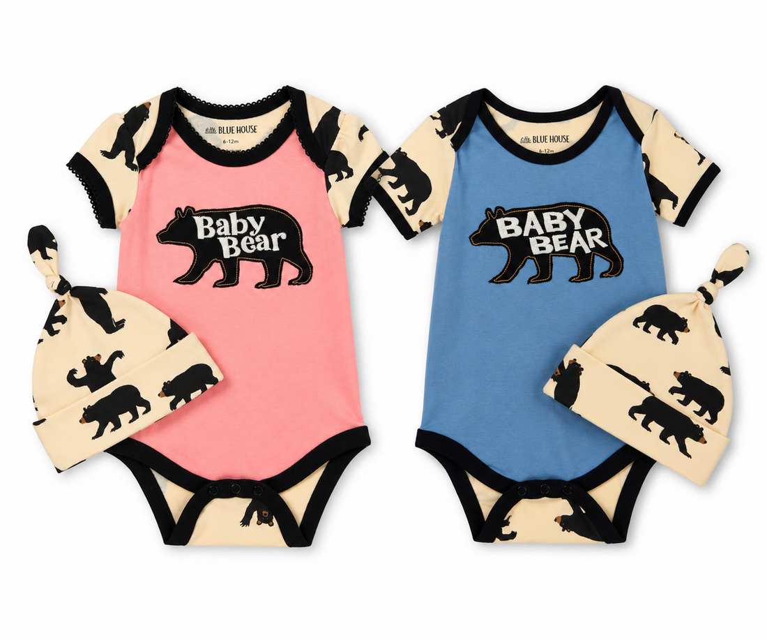 Baby Bear Bodysuit & Hat Set