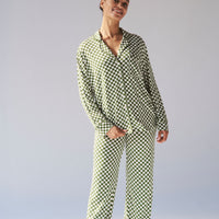 Ladies Collared Pajama Set
