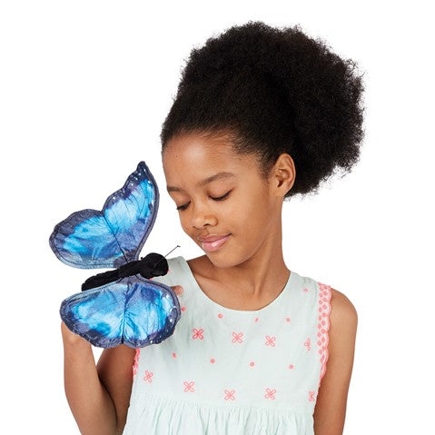 Blue Morpho Butterfly Puppet