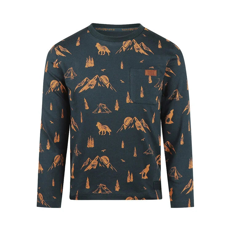 Boys Long Sleeve Adventurous Print