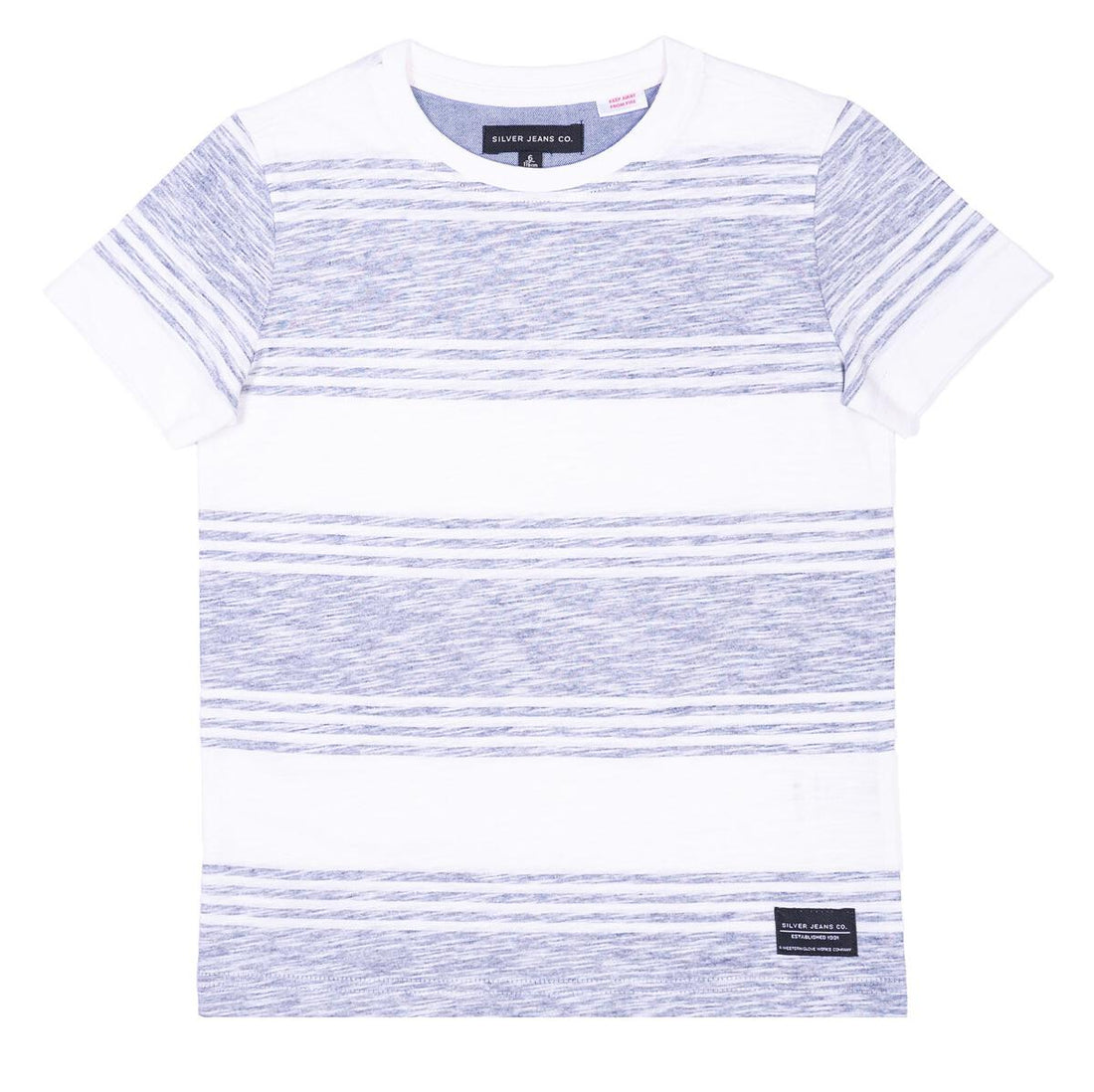 Boys Reverse Printed Striped T-Shirt