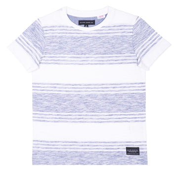 Boys Reverse Printed Striped T-Shirt