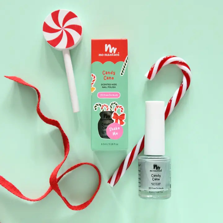 Candy Cane Scratch Off Nail Polish