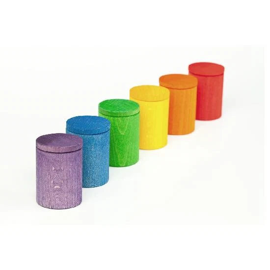 Wood Coloured Cups with Lids