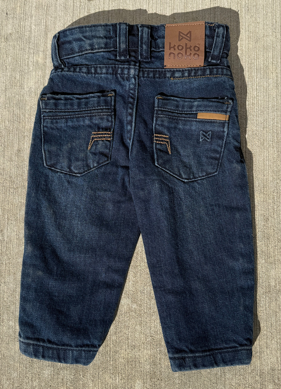 Boy's Dark Wash Jeans - Loose Fit