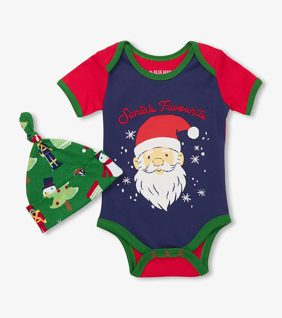 Santa’s Favourite Onesie & Hat Set