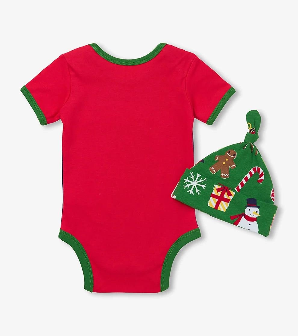 Santa’s Favourite Onesie & Hat Set