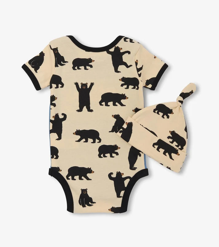 Baby Bear Bodysuit & Hat Set