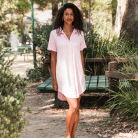 Ladies Collared Nightgown