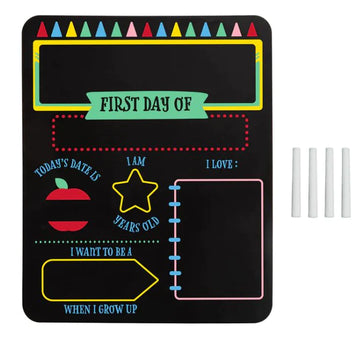 First & Last Day Double Sided Chalkboard Sign